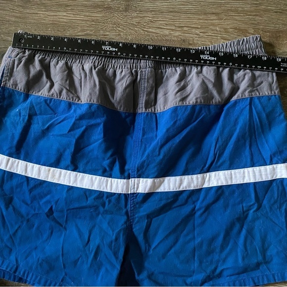David Taylor Swim Trunks Mens Size XL 40-42 Blue White Has pockets - Picture 4 of 9